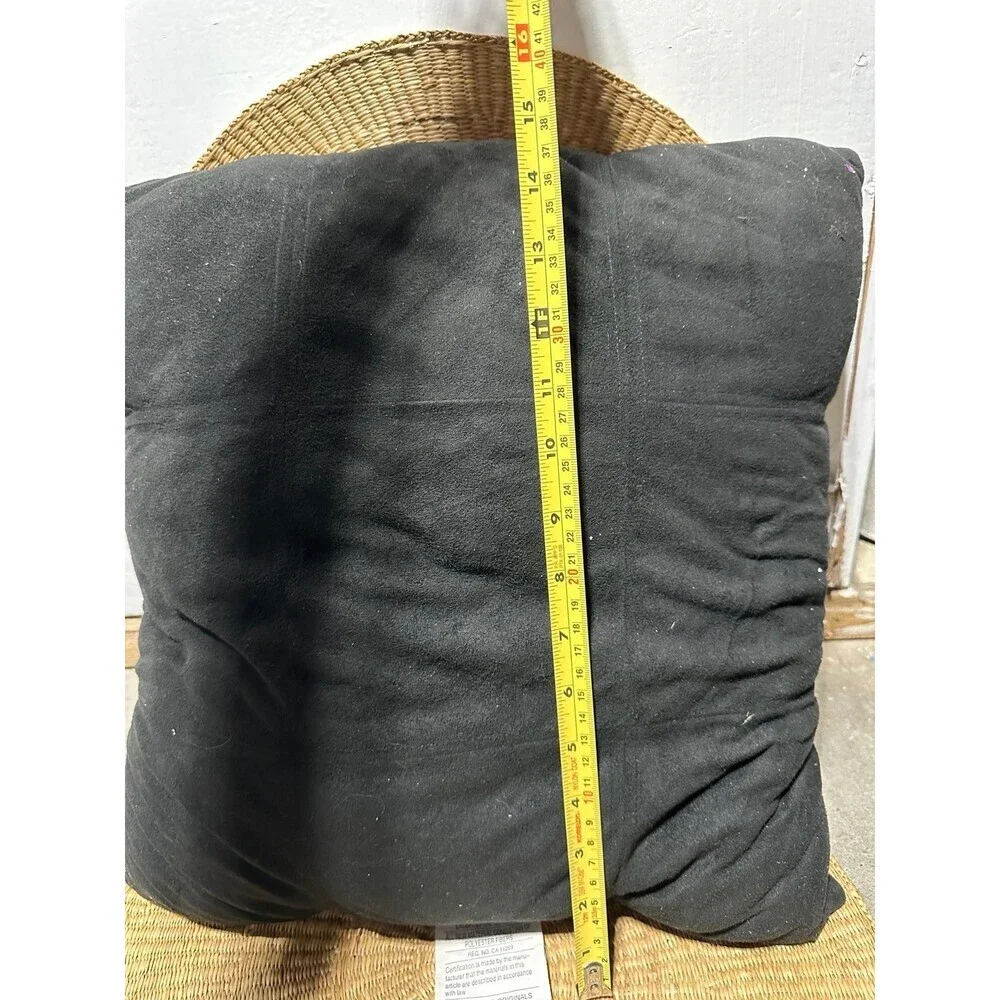 Black Throw Pillow